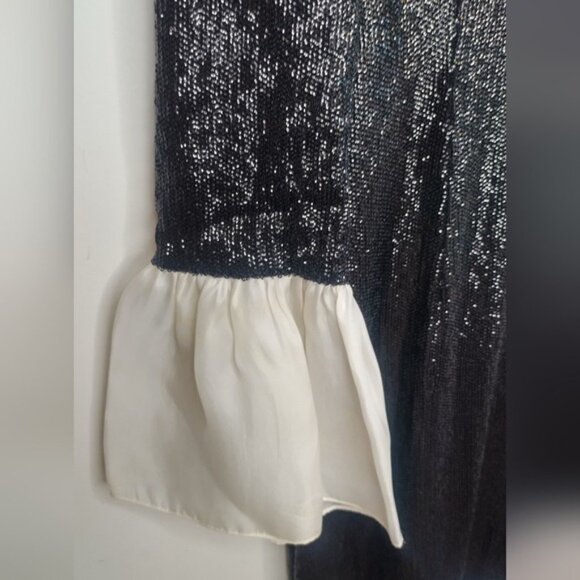 Rachel Zoe Wes Sequin Dress in Black Size 12 - Picture 10 of 11